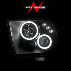 Anzo USA - Anzo USA 121166 Projector Headlight Set w/CCFL Halo Black for 05-09 Ford Mustang - Image 6