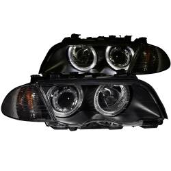Anzo USA - Anzo USA 121261 Projector Headlight Set w/LED Halo Black for BMW 3-Series - Image 3