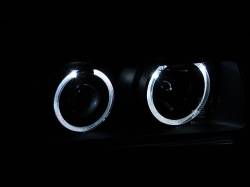 Anzo USA - Anzo USA 121011 Projector Headlight Set w/CCFL Halo Black for BMW 3-Series - Image 3