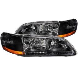 Anzo USA - Anzo USA 121052 Black Crystal Headlight Set for 98-02 Honda Accord - Image 1