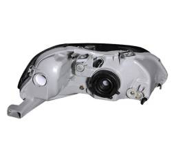 Anzo USA - Anzo USA 121234 Crystal Headlight Set Gun Metal for 99-00 Honda Civic - Image 2