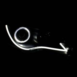 Anzo USA - Anzo USA 121512 Projector Headlight Set w/LED Halo Black for 12-13 Camry - Image 3