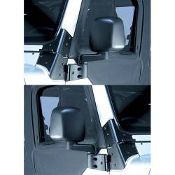 Omix - Omix 11002.09 Door Mirror Kit Black 87-06 Jeep Wrangler YJ/TJ - Image 1