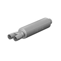 MBRP Exhaust - MBRP GP190810 T409 2.5/3" Armor Plus Single-In Dual-Out Chambered Muffler Univ - Image 1