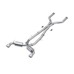 MBRP Exhaust - MBRP Exhaust S4404304 T304 3" Cat-Back Dual Rear Exit for 17-22 Infiniti Q60 3.0 - Image 1