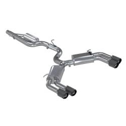MBRP Exhaust - MBRP Exhaust S46013CF T304 3" Cat-Back Quad Rear Exit CF Tips for 15-20 Audi S3 - Image 1