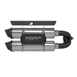 MBRP Exhaust - MBRP Exhaust AT-9518PT Perf Series Slip-On Exhaust for 16-21 RZR XP Turbo S - Image 1