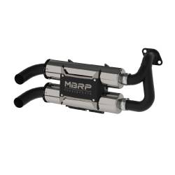 MBRP Exhaust - MBRP Exhaust AT-9519PT Perf Series Slip-On Exhaust for 16-26 Polaris RZR S 1000 - Image 1