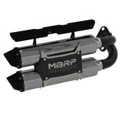 MBRP Exhaust - MBRP Exhaust AT-9522PT Perf Series Slip-On Exhaust for 18-23 Polaris RZR XP 1000 - Image 1
