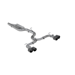MBRP Exhaust - MBRP Exhaust S46033CF T304 3" Cat-Back Quad Split Rear Exit CF for 15-20 Audi S3 - Image 1