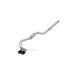 MBRP Exhaust - MBRP Exhaust S42013CF T304 3" Cat-Back Dual Center Outlet Race 13-18 Focus ST - Image 1