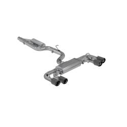 MBRP Exhaust - MBRP Exhaust S46053CF T304 3" Cat-Back Quad Rear Exit CF Tips for 15-21 Golf GTI - Image 1