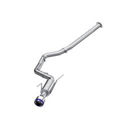 MBRP Exhaust - MBRP Exhaust S48033BE T304 3" CatBack RR Exit BE Tip w/Muffler for 15-21 WRX/STI - Image 1
