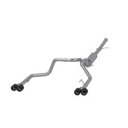 MBRP Exhaust - MBRP S50053CF T304 3" Cat-Back 2.5" Dual Exit w/Muffler 19-26 Silver/Sierra 1500 - Image 1