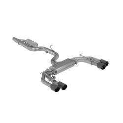 MBRP Exhaust - MBRP Exhaust S46043CF T304 3" Cat-Back Quad Rear Exit CF Tips for 15-19 Golf R - Image 1