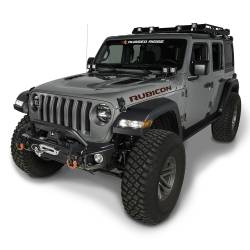Rugged Ridge - Rugged Ridge 11549.03 Arcus Front Bumper Tube Overrider Black 18-21 Jeep Wrangle - Image 3