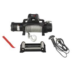 Rugged Ridge - Rugged Ridge 15100.24 Trekker Winch 12500 LBS Cable IP68 Waterproof Wired Remote - Image 1