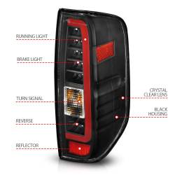 Anzo USA - Anzo USA 311443 LED Black Taillight Assembly for 05-21 Nissan Frontier/Equator - Image 4