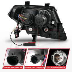 Anzo USA - Anzo USA 111597 Projector Headlight Set for 09-21 Nissan Frontier - Image 5