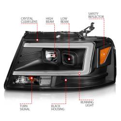 Anzo USA - Anzo USA 111541 Projector Headlight Set for 04-08 F150/Mark LT - Image 4