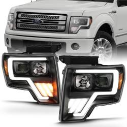 Anzo USA - Anzo USA 111469 Projector Headlight Set w/Halo for 09-14 F150 - Image 1