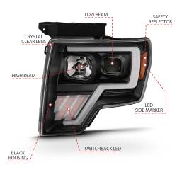 Anzo USA - Anzo USA 111469 Projector Headlight Set w/Halo for 09-14 F150 - Image 4