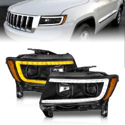 Anzo USA - Anzo USA 111568 Projector Headlight Set for 11-13 Grand Cherokee WK2 - Image 1