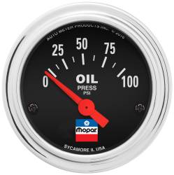AutoMeter - AutoMeter 880786 Mopar Classic Electric Fuel Oil Pressure 0-100 PSI 2" - Image 1