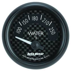 AutoMeter - AutoMeter 8037 GT Series Electric Water Temperature Gauge 100-250-DEG F 2-1/16" - Image 1