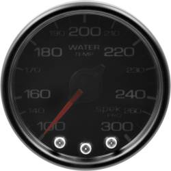 AutoMeter - AutoMeter P34652 Spek-Pro Water Temp Gauge Black/Blk 100-300F 2-1/16" Motor - Image 1