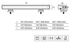 Go Rhino - Go Rhino 750001014CBS Flash Series Multi-Function Slim LED Light Bar - Image 4