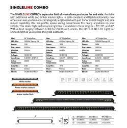 Go Rhino - Go Rhino 751653212CSS Blackout Series LED Light Bar - Image 4