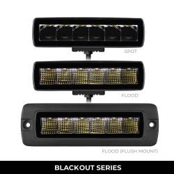 Go Rhino - Go Rhino 750300621SBS Blackout Series Sixline 6-LED Spot Light Kit - Image 6