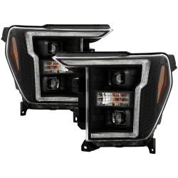 Spyder Auto - Spyder Auto 5088703 Projector Headlights LED Crystal Bar Parking Lights Blk - Image 1