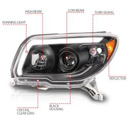 Anzo USA - Anzo USA 111616 LED Projector Headlight for 06-09 Toyota 4Runner - Image 4