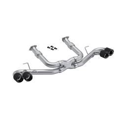 MBRP Exhaust - MBRP Exhaust S70423CF T304 3" Cat-Back Rear Exit w/o Muffler 20-26 Corvette C8 - Image 1
