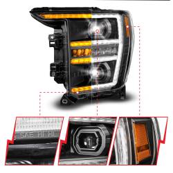 Anzo USA - Anzo USA 111594-L LED Projector Headlight for 21-23 F150 - Image 3
