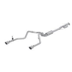MBRP Exhaust - MBRP Exhaust S5021304 T304 3" Cat-Back 2.5" Dual Exit 19-26 Silver//Sierra 1500 - Image 1