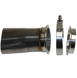 Granatelli Motor Sports - Granatelli Motorsports 313533 3" Round w/V-Band Connection To 3" Oval Adapter - Image 1