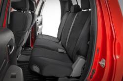 Rough Country Suspension Systems - Rough Country 91060 Front/Rear Seat Covers Black for 07-13 Toyota Tundra CrewMax - Image 2