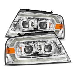 AlphaRex - AlphaRex 880132 Chrome LED Projector Headlights for 04-08 Ford F150 - Image 1
