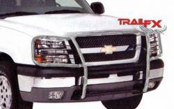 TrailFX - TrailFX 1520251101 Grille Guard 1-Piece Polished Stainless Steel Brush Guard - Image 1