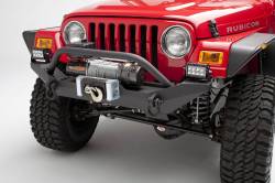 Body Armor 4x4 - Body Armor Full Width Front Winch Bumper Black for Jeep Wrangler YJ/TJ TJ-19531 - Image 2