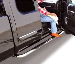 Big Country - Big Country 379294 3" Round Classic Side Bars Complete Kit w/Brackets - Image 2