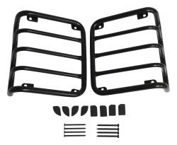 RT Offroad - RT Offroad RT34102 Black SS Tail Light Guard Set for 07-18 Jeep Wrangler JK - Image 1