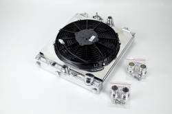 CSF Cooling - Racing & High Performance Division - CSF Cooling 2858X Half Radiator w/SPAL Fan & Shroud for Evo 7-9/92-00 Civic - Image 2