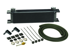 Derale - Derale 13411 10-Row Stack Plate Transmission Cooler Kit 90-DEG Swivel Fitting - Image 2