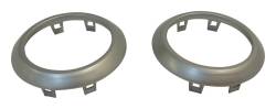RT Offroad - RT Offroad RT27028 Silver HVAC 2Pc Vent Accents for 07-10 Jeep Wrangler JK - Image 1
