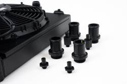CSF Cooling - Racing & High Performance Division - CSF Cooling 2858XB Blk Half Radiator w/SPAL Fan & Shroud for Evo 7-9/92-00 Civic - Image 2