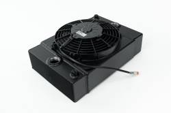CSF Cooling - Racing & High Performance Division - CSF 7065B The KING Cooler Ultimate Drag Race Radiator w/SPAL Fan & Mounts Black - Image 1